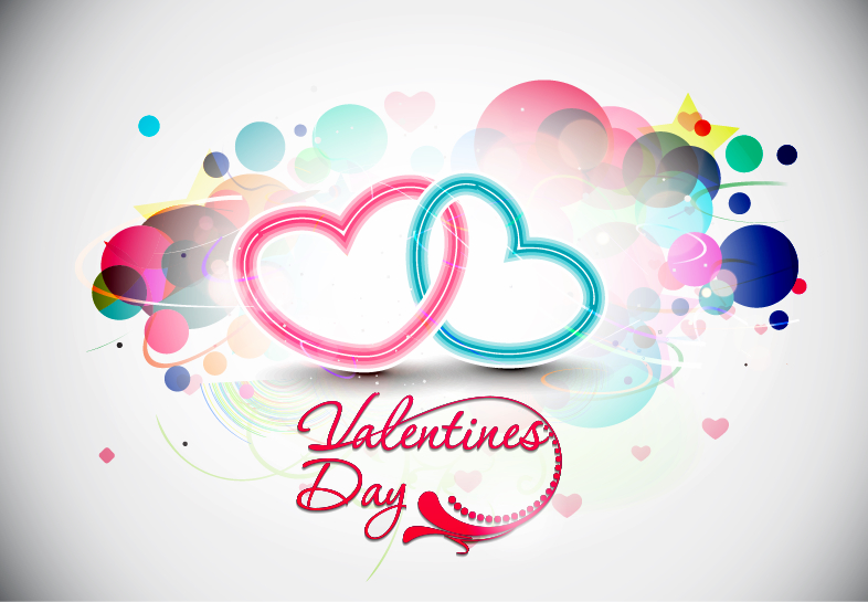 free vector Abstract Valentines Day Vector Illustration